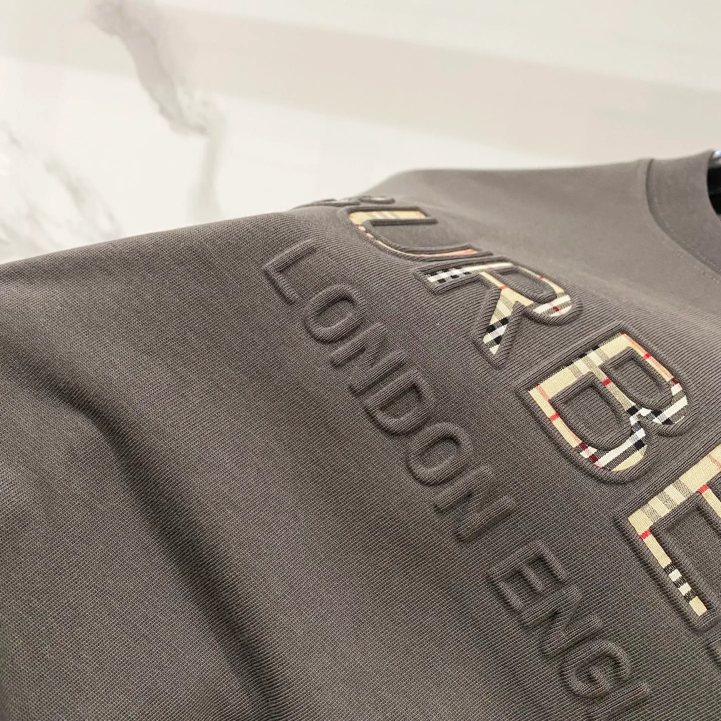 BURBERRY/ - 260 T LOGO Quality 100 ％ Versatile Size:XS-L :Black.White.Gray